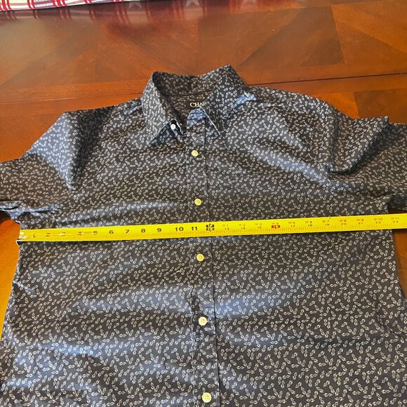 Chaps Mens Long Sleeve Button-Up‎ Shirt blue Size Medium Stretch easy care - Picture 6 of 7